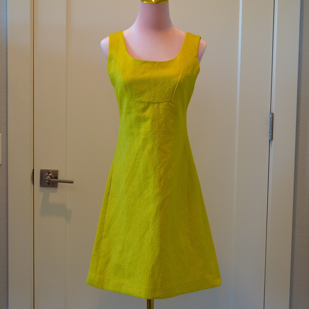 Anthropology What Goes Around Comes Around Yellow Mini Dress